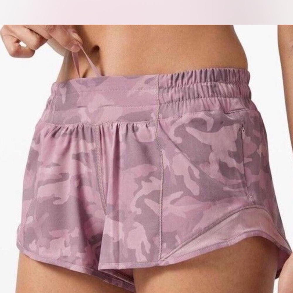 lululemon Pink Camo Shorts